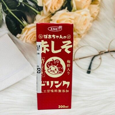 ☆潼漾小舖☆ 日本 Elbee 懷舊紫蘇梅醋風味飲料 200ml 梅醋飲 紫蘇梅飲