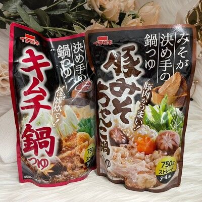 ☆潼漾小舖☆ 日本 ichibiki 火鍋高湯 750g 味噌風味/泡菜風味 3-4人前