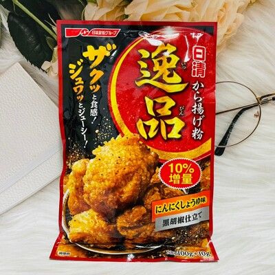 ☆潼漾小舖☆ 日本 Nissin 日清 逸品 日式炸雞粉 香蒜黑胡椒味炸雞粉 100g+10g增量