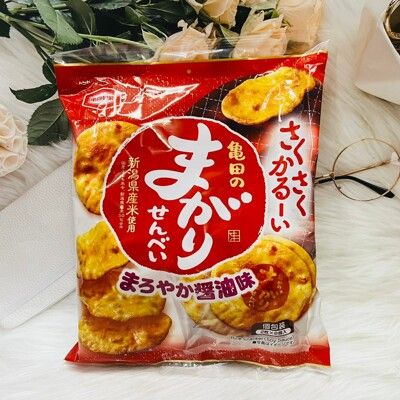 ☆潼漾小舖☆ 日本 龜田製果 醬油風味仙貝 酥脆米果 使用新瀉產米