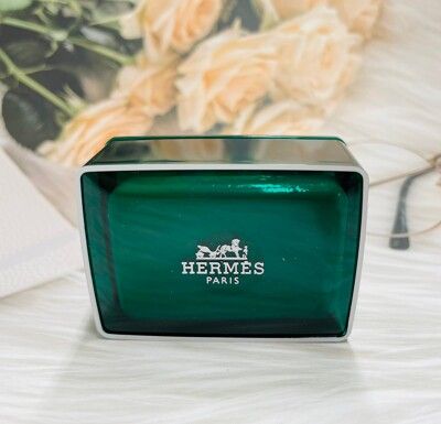 ☆潼漾小舖☆現貨🉐️ 正品 Hermes 愛馬仕 橘綠之泉香皂 50g 含原廠皂盒