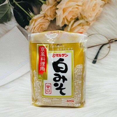 ☆潼漾小舖☆ 日本 marusan 丸三 京風料理用 白味噌 甘口 500g 味噌湯 味噌鍋 煮湯