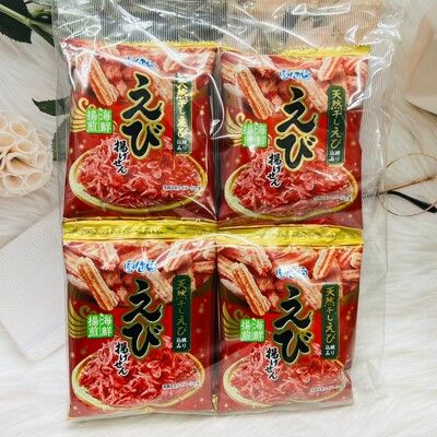 ☆潼漾小舖☆ 日本 bonchi 少爺 蝦風味米果 海鮮仙貝 10小袋入