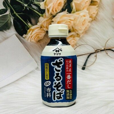 ☆潼漾小舖☆ 日本 yamasan 山上 蕎麥麵味露 330ml 蕎麥麵醬 無添加 燒津鰹節使用