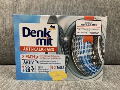 ☆潼漾小舖☆德國 Denkmit 洗衣機  強力清潔去污抑菌消毒錠 60入/盒