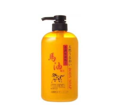 ☆潼漾小舖☆日本製 CHEMIPHAR 馬油保濕沐浴乳 600ml