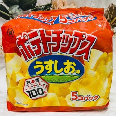 ☆潼漾小舖☆ 日本 KOIKEYA 湖池屋 薄鹽 洋芋片 5包入 使用日本產馬鈴薯 鹽味洋芋片