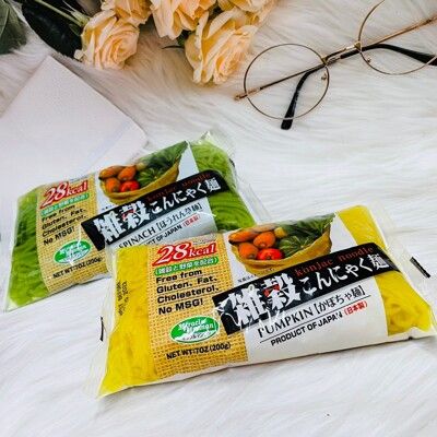 ☆潼漾小舖☆ 日本 石橋屋 雜榖蒟蒻麵 南瓜風味/菠菜風味 460g(含水）