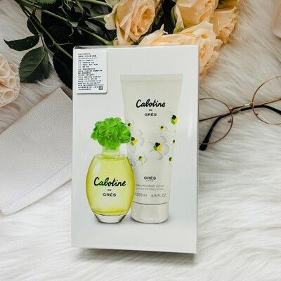 ☆潼漾小舖☆ Gres Cabotine 清秀佳人女性淡香水禮盒(香水100ml+身體乳200ml)