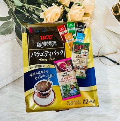 ☆潼漾小舖☆日本 UCC 咖啡探究 探究濾式咖啡 綜合風味 12杯份 濾式咖啡 濾掛咖啡