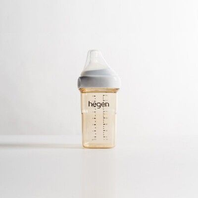 【hegen】  金色奇蹟PPSU多功能方圓型寬口奶瓶 240ml