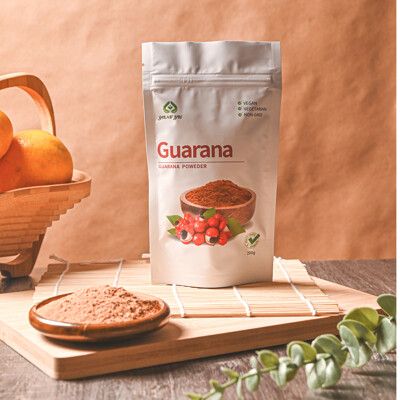 (YONGYU)巴西進口_享受美食沒煩惱_瓜拿納粉200g guarana 提神 健身 燃燒 氣泡水