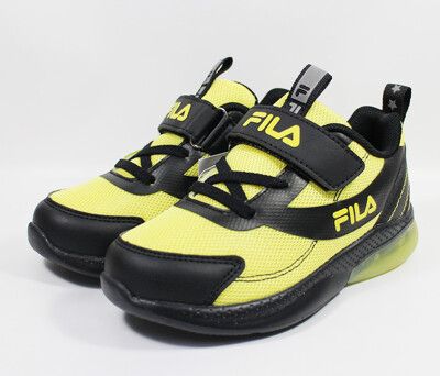 FILA KIDS 中小童 電燈運動鞋 燈鞋 -黑黃 2-J428Y-099