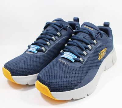 (E7)SKECHERS 男鞋 FLEX COMFORT 避震 健走鞋 運動鞋232686NVOR藍