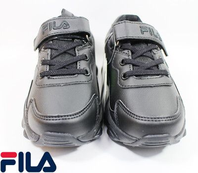 FILA KIDS 大童 童鞋 復古運動鞋 抗菌防鞋墊 康特杯 3-J813V-000黑