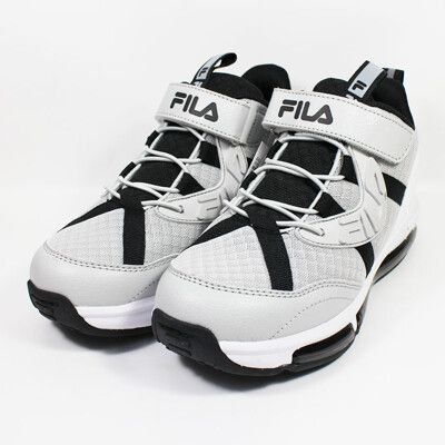 (E)FILA KIDS 大童鞋 氣墊 運動鞋 魔鬼氈 康特杯 3-B409Y-410 灰白