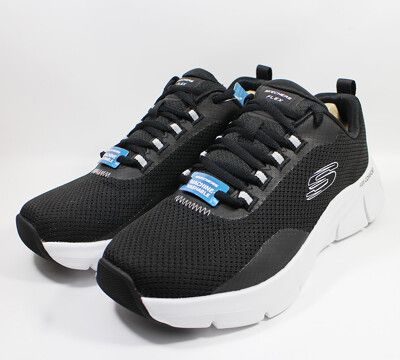 (E7)SKECHERS 男鞋 FLEX COMFORT 避震 健走鞋 運動鞋232686BKW黑