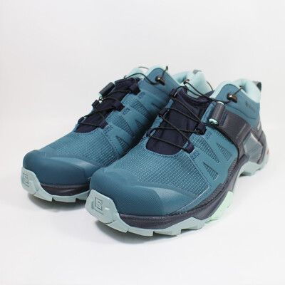 Salomon 女 X ULTRA 4 Goretex 低筒登山鞋 黑/藍 L47352900