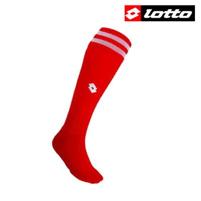 LOTTO 義大利樂得 專業足球襪 台灣製 幼童(19-21CM) LTSC4032紅