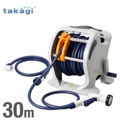日本Takagi灑水組、水管車組洗車園藝澆花輕巧附掌上按壓灑水噴頭