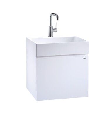 【凱撒衛浴caesar】50公分一體瓷盆浴櫃組含龍頭LF5253AP/BT520C