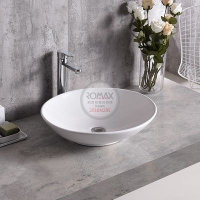 【洗樂適衛浴】ROMAX檯上盆、碗公盆、立體盆RD105(不含龍頭)49X43公分