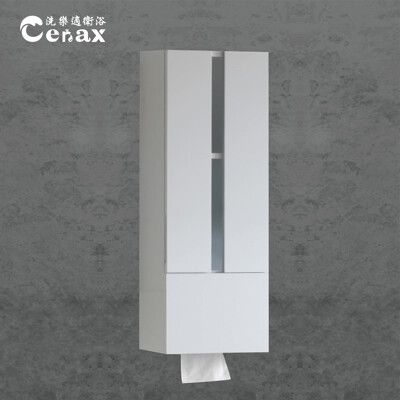 【CERAX 洗樂適衛浴】浴室防水置物收納吊櫃(有衛生紙孔)(KE827)