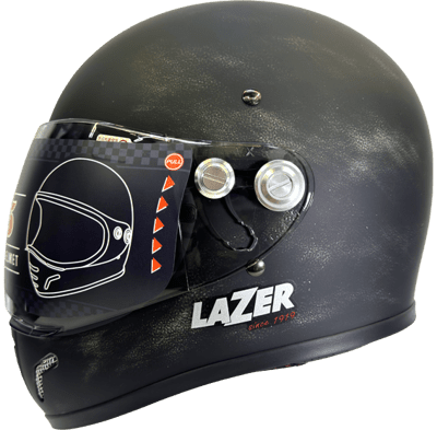 【JAP騎士精品】LAZER 安全帽 MX-5 素色 消光仿古黑銀 全罩 山車帽 越野帽 安全帽