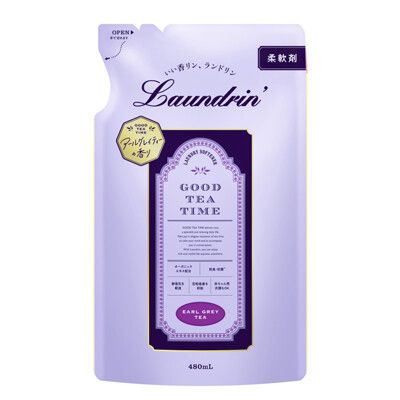 日本Laundrin'<朗德林>Good Tea Time柔軟精補充包480ml