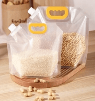 FB4008 -2 食品級加大口徑五穀雜糧手提密封分裝袋 (一組5入)(5L)