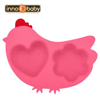 Innobaby 歡樂小雞矽膠蒸盤(桃紅)