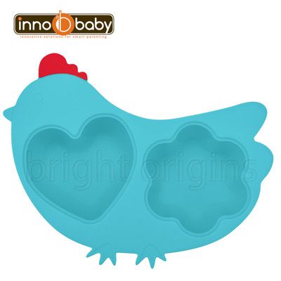 Innobaby 歡樂小雞矽膠蒸盤(水藍)