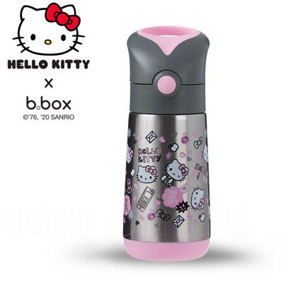 b.box Kitty不鏽鋼吸管保冷杯350ml-百變Kitty