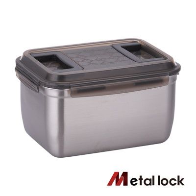 【韓國Metal lock】 手提大容量不鏽鋼保鮮盒7.5L