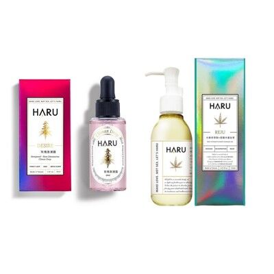 HARU DESIRE 玫瑰 激潮熱感 情趣液 30ml+情慾玫瑰 按摩精油 134ml