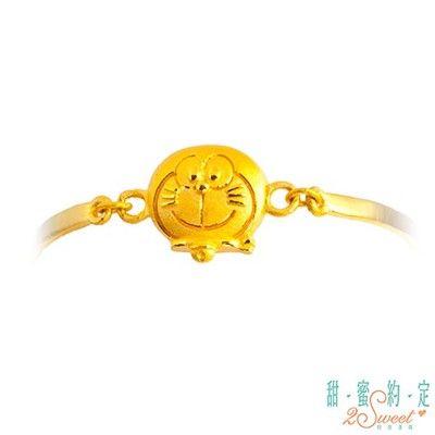 甜蜜約定 doraemon 小太陽哆啦a夢黃金手鍊現貨+預購