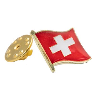 Switzerland 瑞士國旗 紀念飾品 國旗飾品 國旗別針 紀念品 國旗徽章 紀念別針 出國