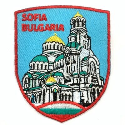 保加利亞 亞歷山大 涅夫斯基大教堂皮包 手機 刺繡貼布 電繡貼 背膠補丁打卡地標  刺繡士氣章 貼章