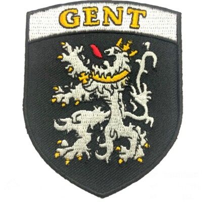 Ghent 根特徽章 熨燙燙貼 手作 熨斗臂章 背膠徽章 補洞 電繡貼章 電繡燙布貼紙 Flag P