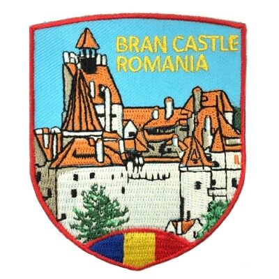 羅馬尼亞  布蘭城堡 皮包 手機 刺繡貼布 電繡貼 背膠補丁 外套刺繡士氣章 貼章 補丁貼 燙布貼