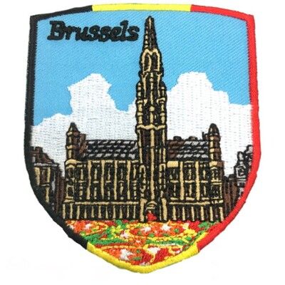 Bruges 布魯日徽章 熨斗徽章  熱燙臂章 Flag Patch胸章 熨燙補丁 布藝布標 熨斗胸