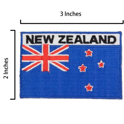 紐西蘭 New Zealand 背膠補丁貼 背膠布章 熨斗燙布貼紙 背膠肩章 電繡貼紙