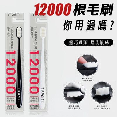 moemi 日本人都在用 萬毛牙刷 牙刷 萬毛健康牙刷 微奈米萬毛牙刷 牙刷 12000根  萬毛