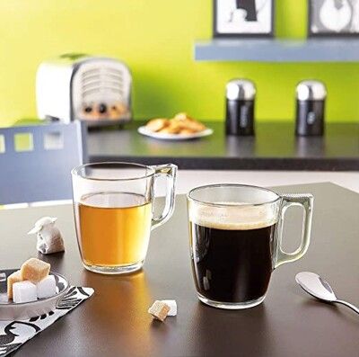 【Arcoroc】法國樂美雅 沃魯托強化咖啡杯 250cc 濃縮杯 玻璃馬克杯 玻璃杯