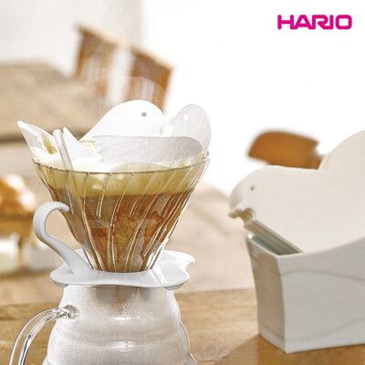 【HARIO】❤愛情白鴿濾紙 1~4杯 20張 酵素漂白濾紙 咖啡濾紙 咖啡周邊 咖啡用具 公司貨