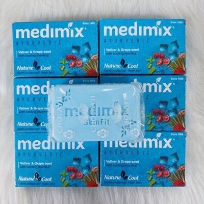 印度MEDIMIX 藍寶石沁涼美肌皂125g