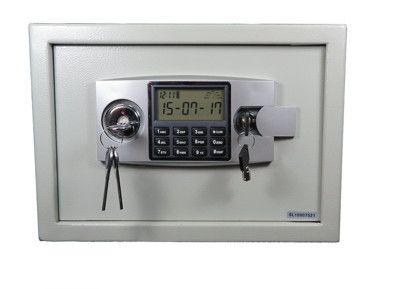 小型全功能保險箱灰色款(25TG)金庫/防盜/電子式密碼鎖/保險櫃