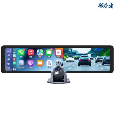 (送64GB)領先者ES-629 CarPlay 2K高清流媒體 12吋全螢幕觸控 後視鏡行車記錄器