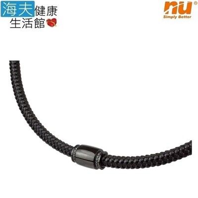 【海夫健康生活館】恩悠數位 NU 鈦鍺能量精品 愛琴海項圈-9 男款 黑鋼