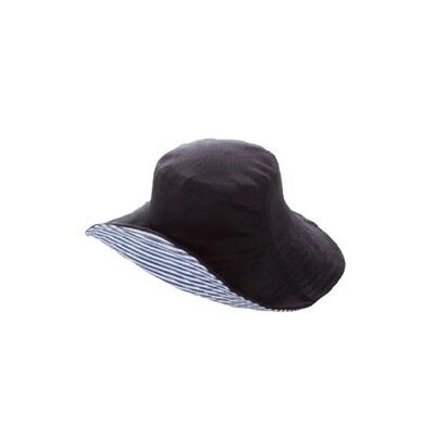 【海夫健康生活館】百力 NEEDS 雙面用 抗UV 高效遮陽帽 黑條紋(SF-9633)